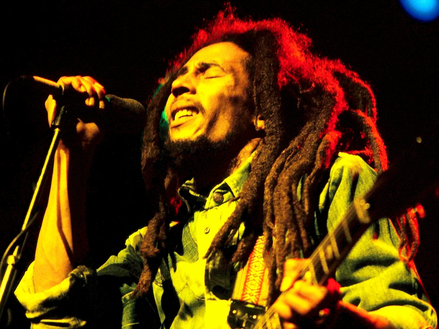 Bob Marley на сцене в Эфиопии