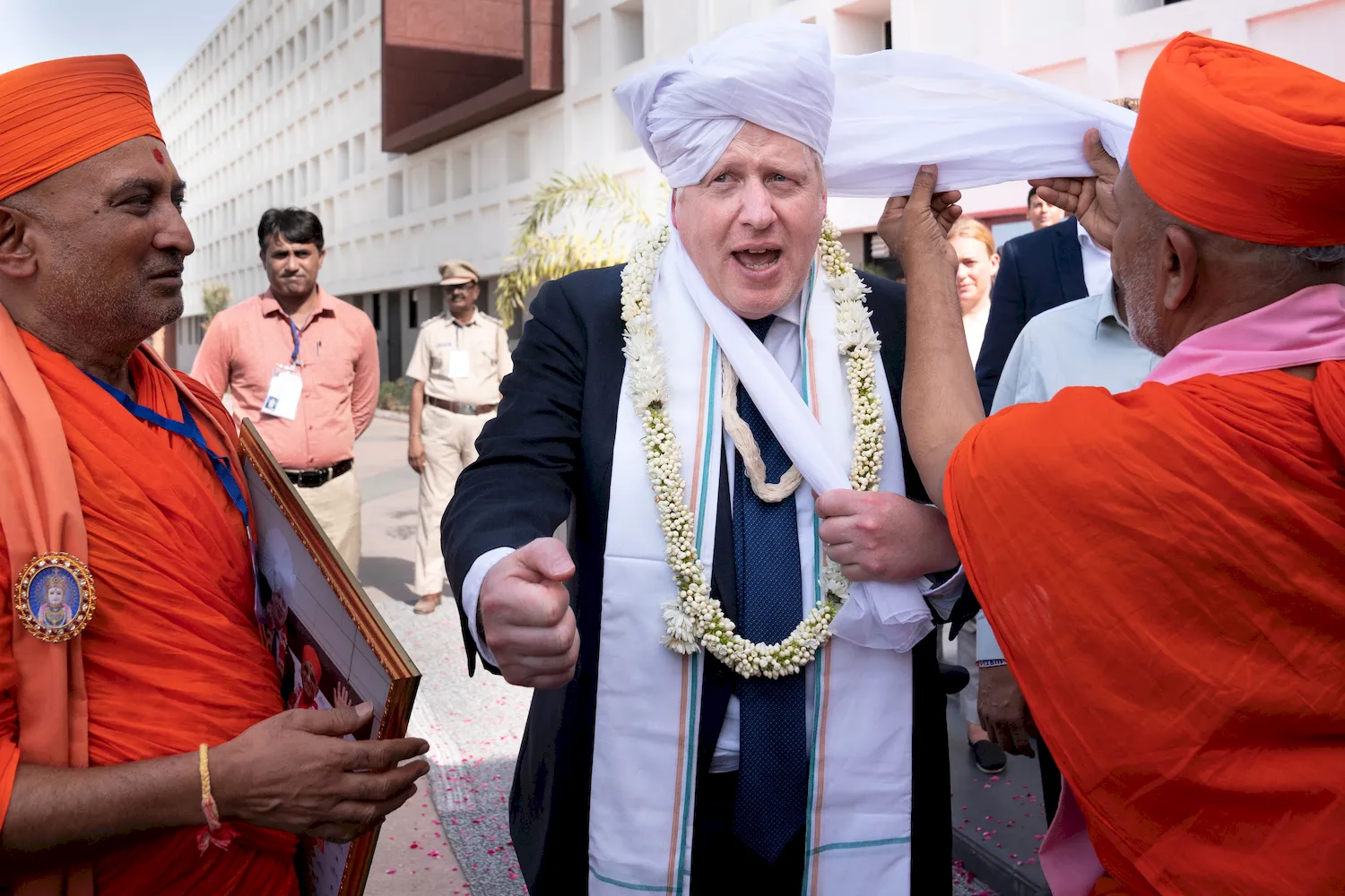 Борис Джонсон в Индии 2022
