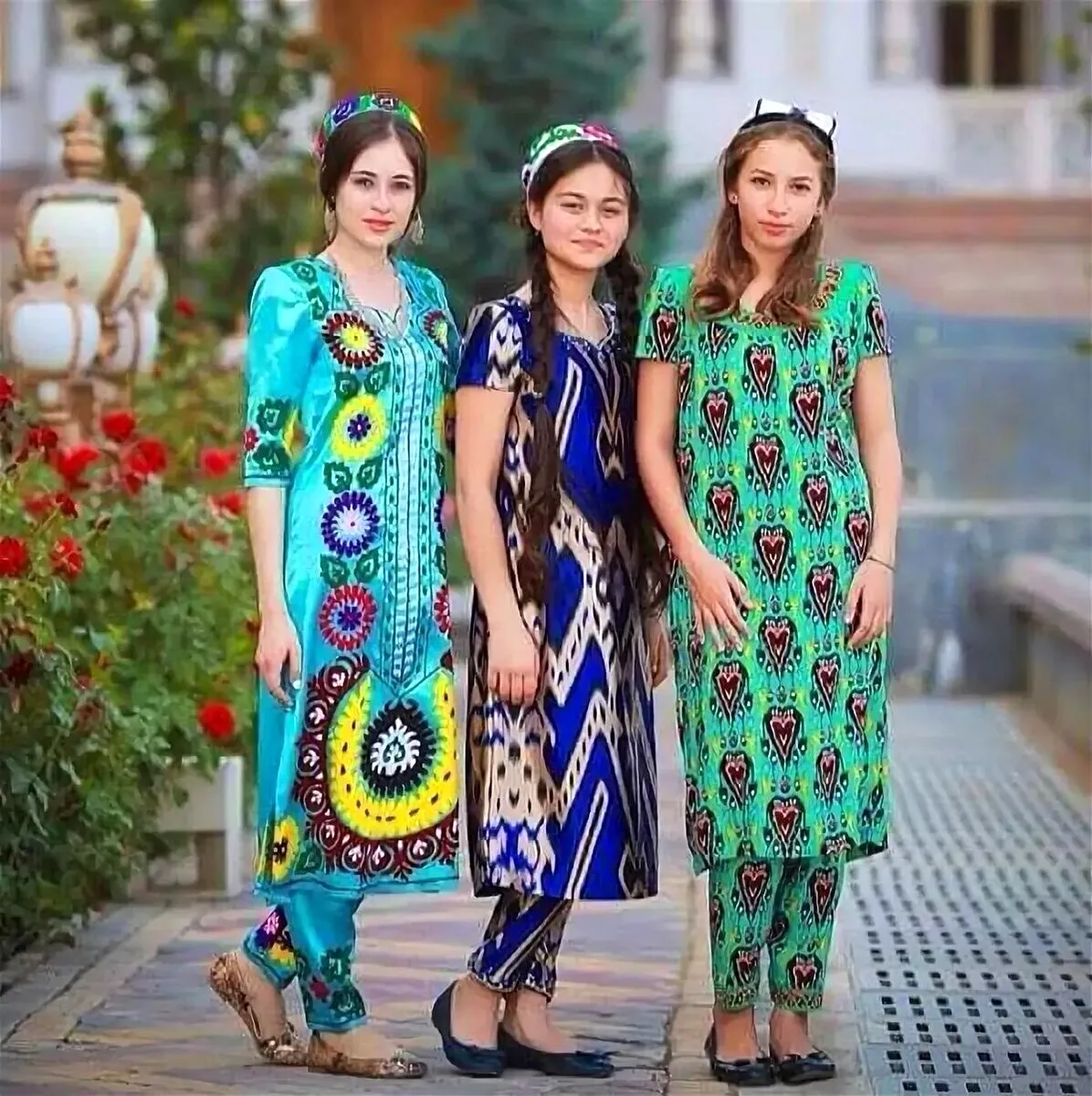 Таджикские платья со штанами (73 фото)