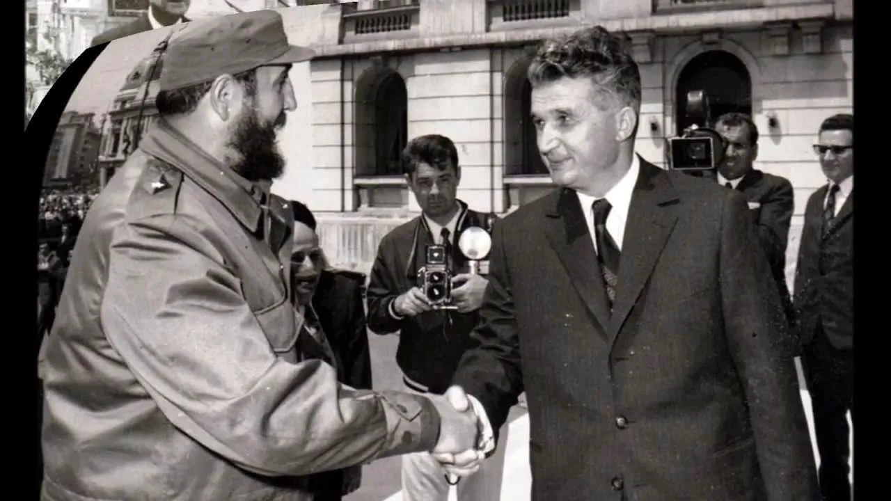 Чаушеску и Фидель Кастро
