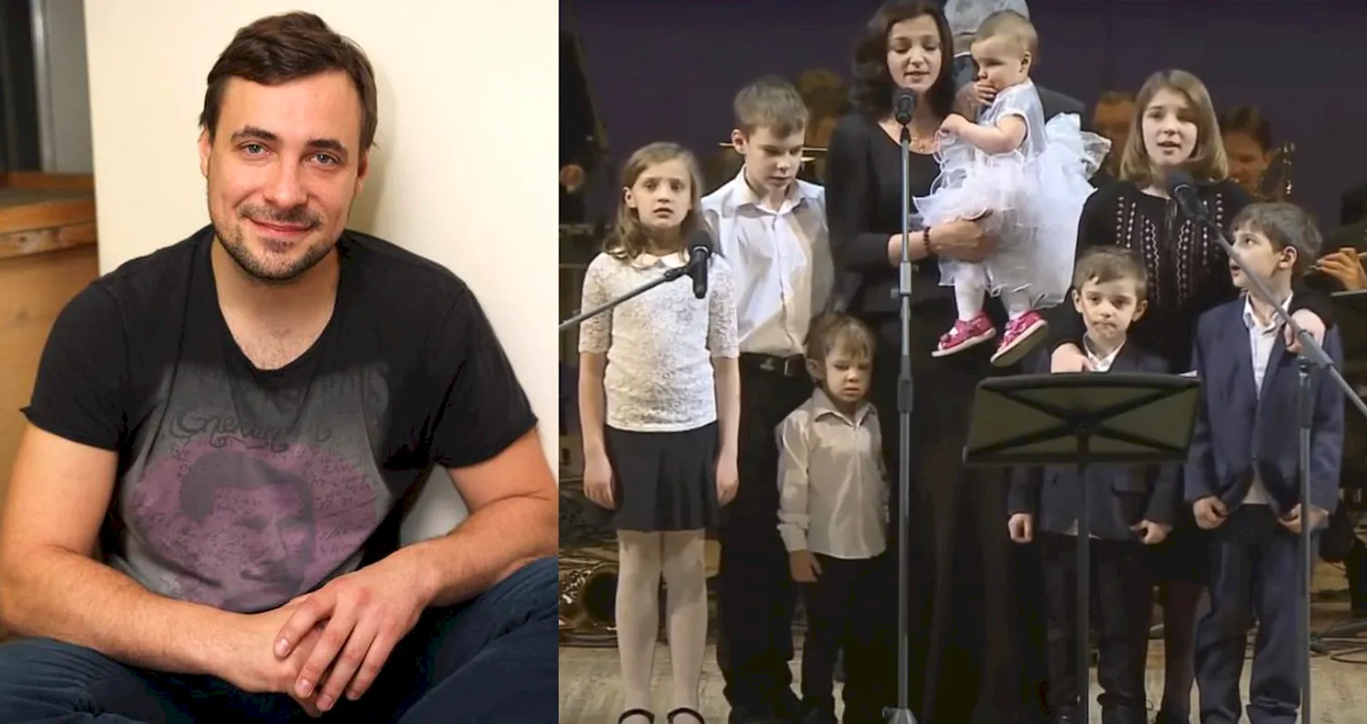 Евгений Цыганов с детьми 2020