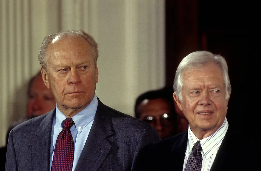 Jimmy Carter and Gerald Ford