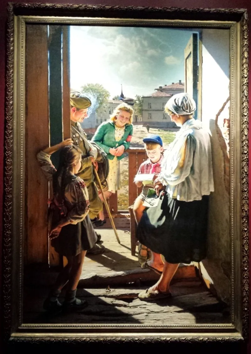 Картина Лактионова в Третьяковской галерее
