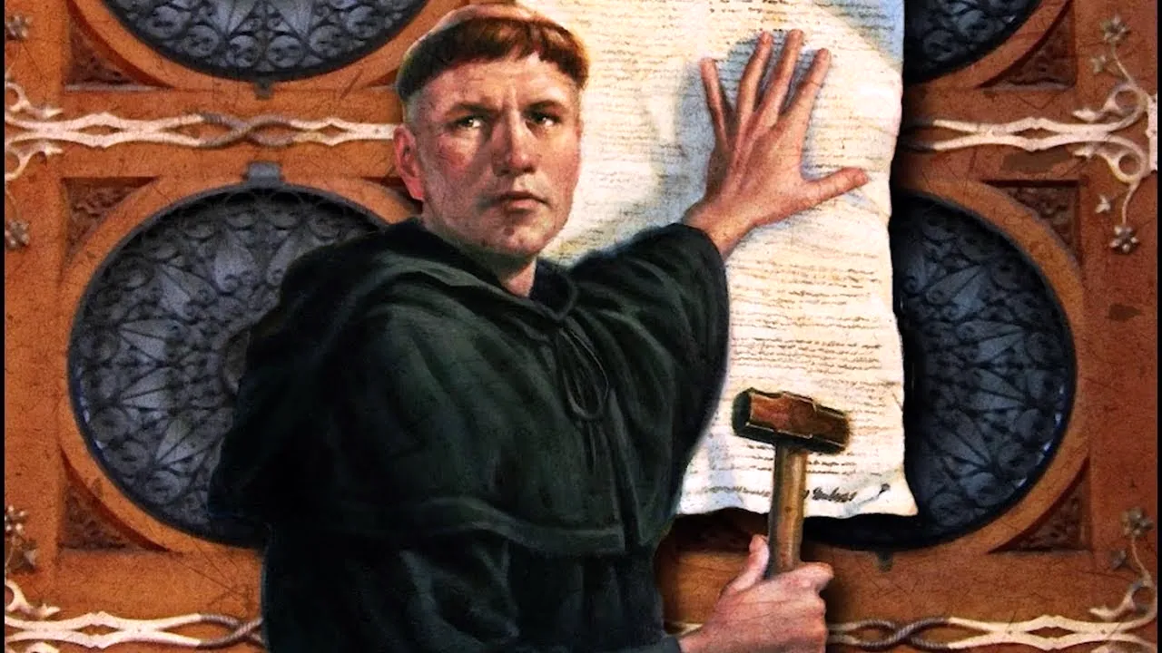 Мартин Лютер 95 тезисов картина