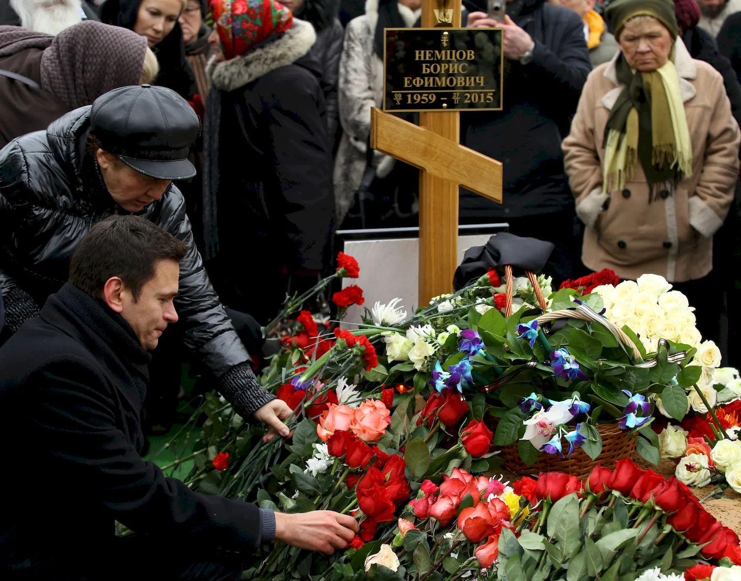 Похороны Бориса Немцова Хакамада