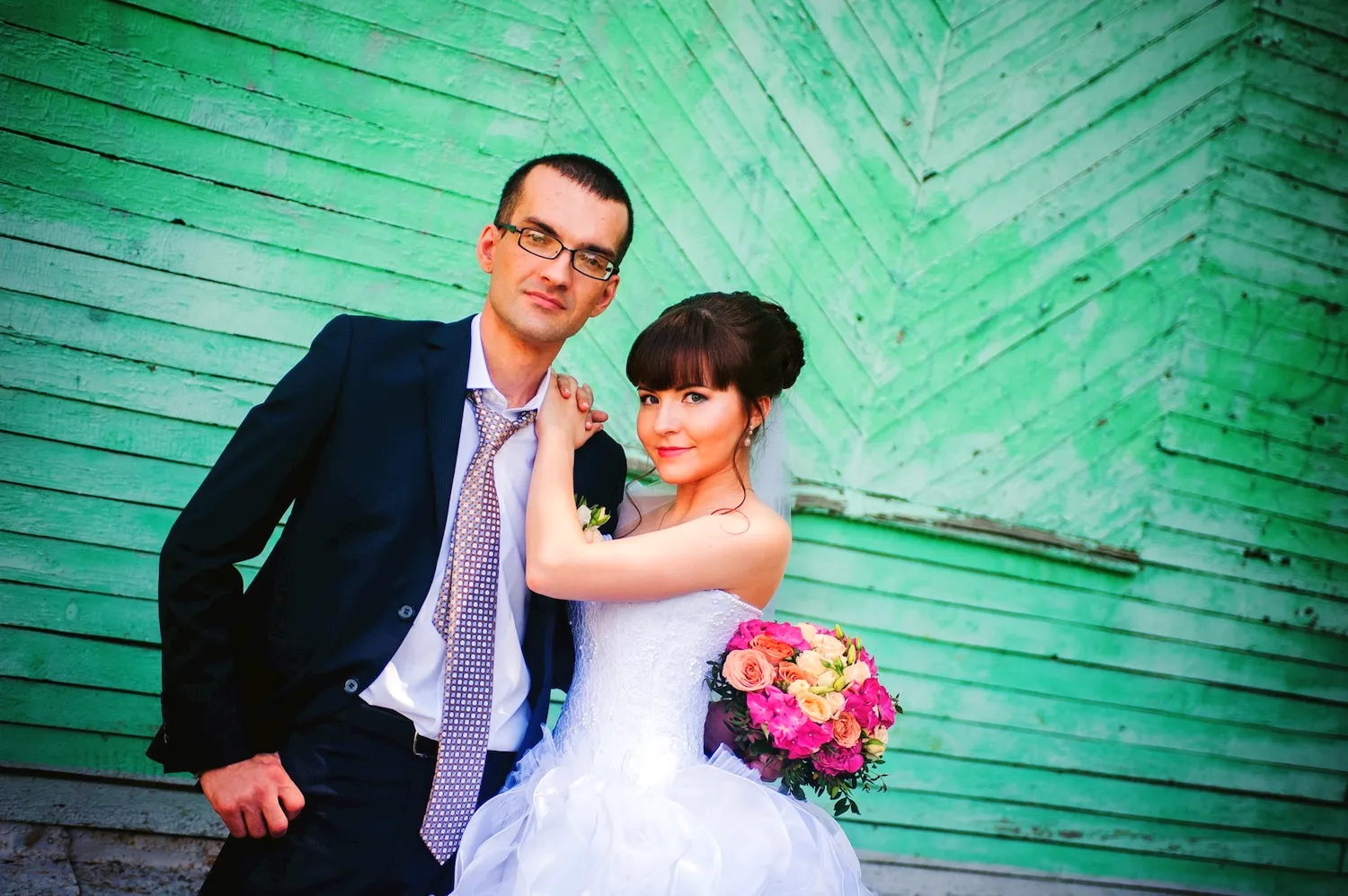 Свадебные фото в очках