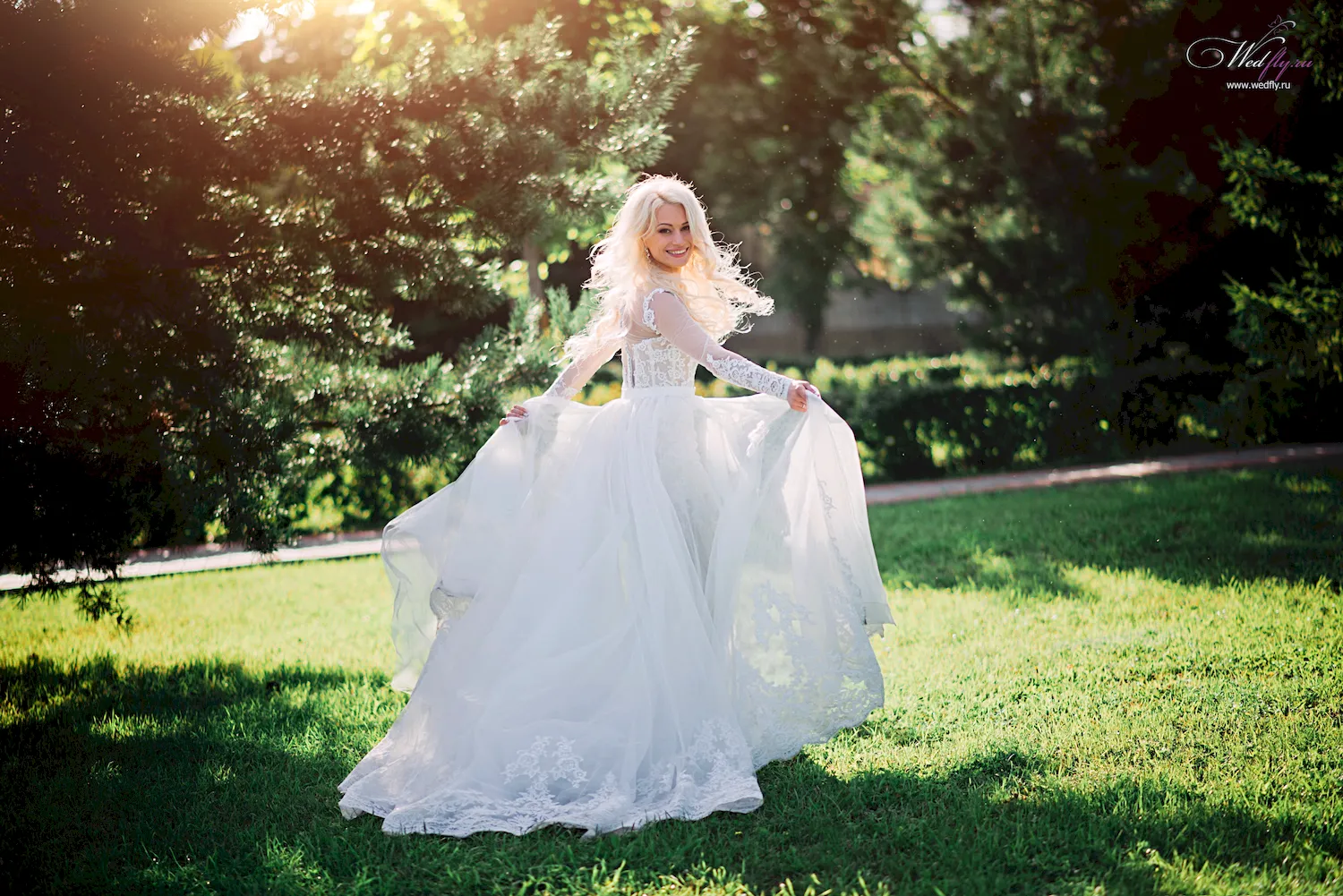 Свадебный образ невесты в пышном платье