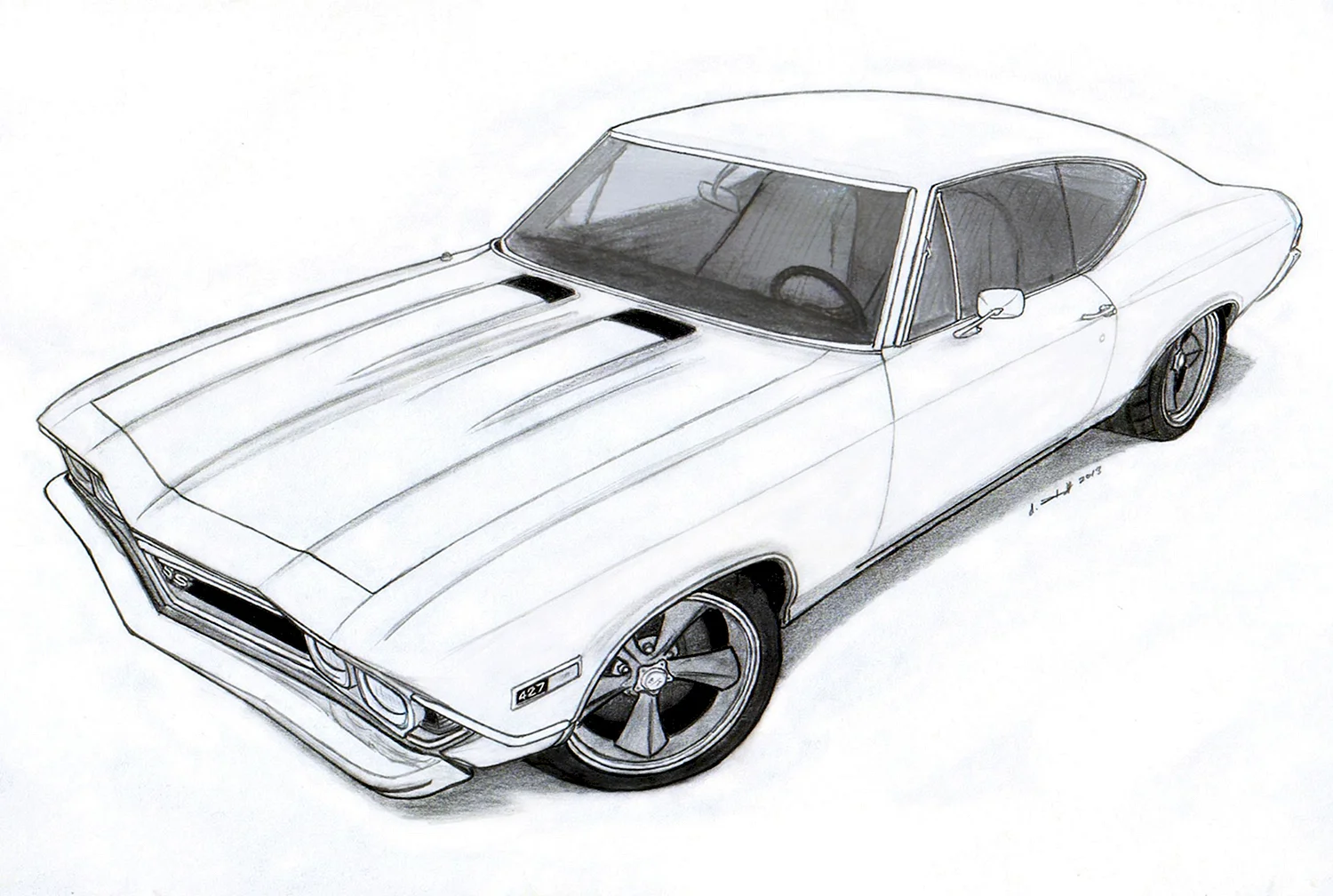 1970 Chevrolet Chevelle SS чертежи