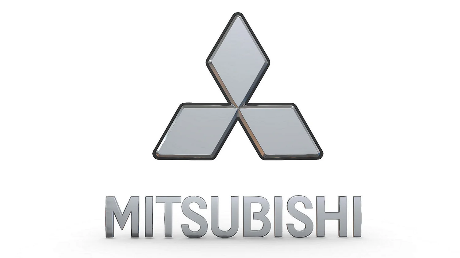 3д модель Mitsubishi logo