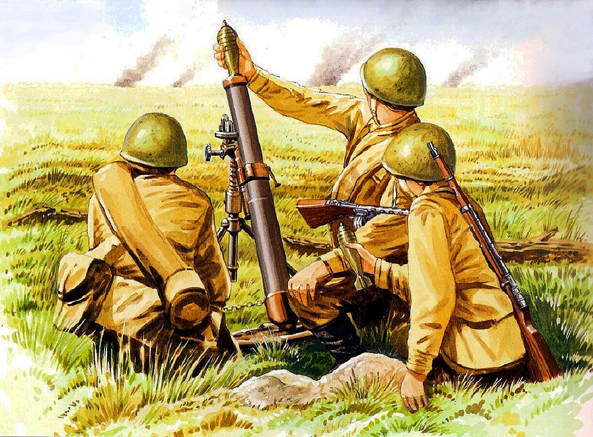 82-Мм батальонный миномёт красной армии