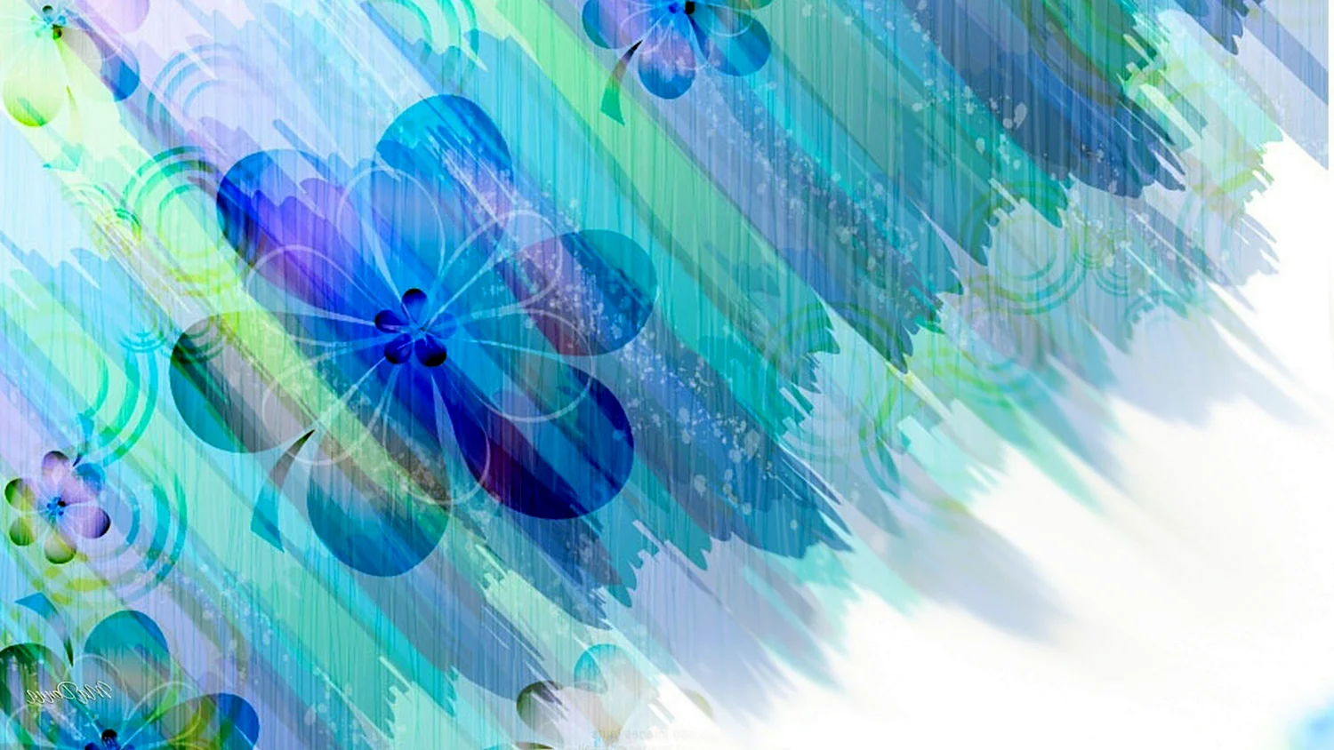 Абстракция в голубом цвете