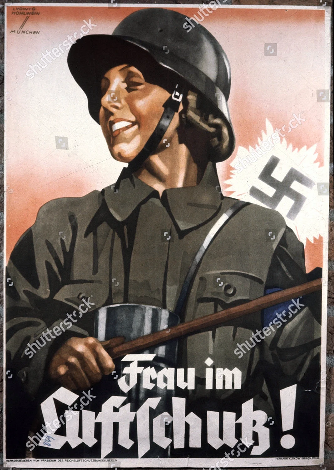 Агитационный плакат Германии второй мировой войны