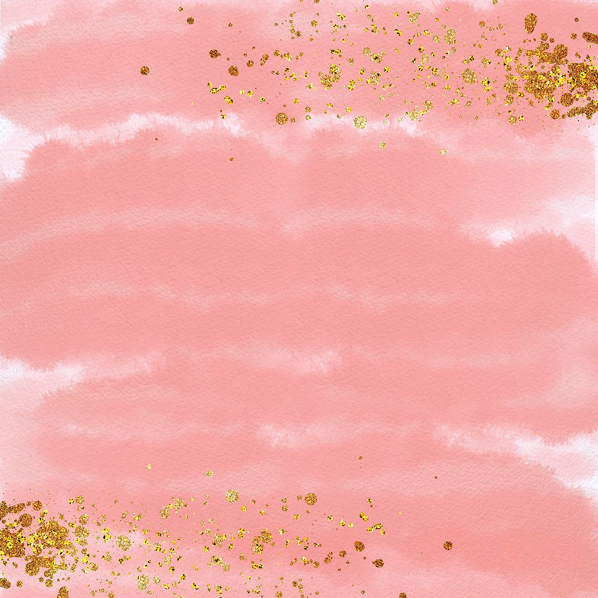 Акварельный фон розовый с золотом