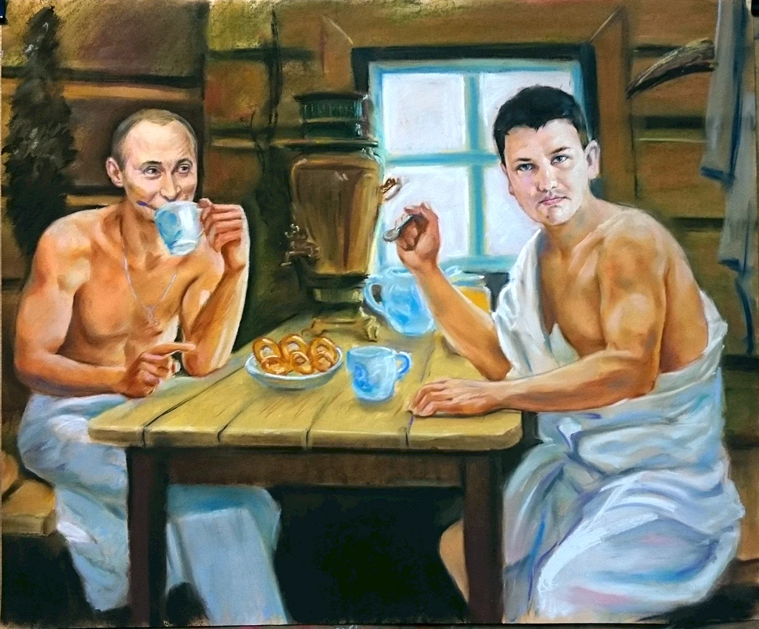 Александр Акопов художник Путин Медведев