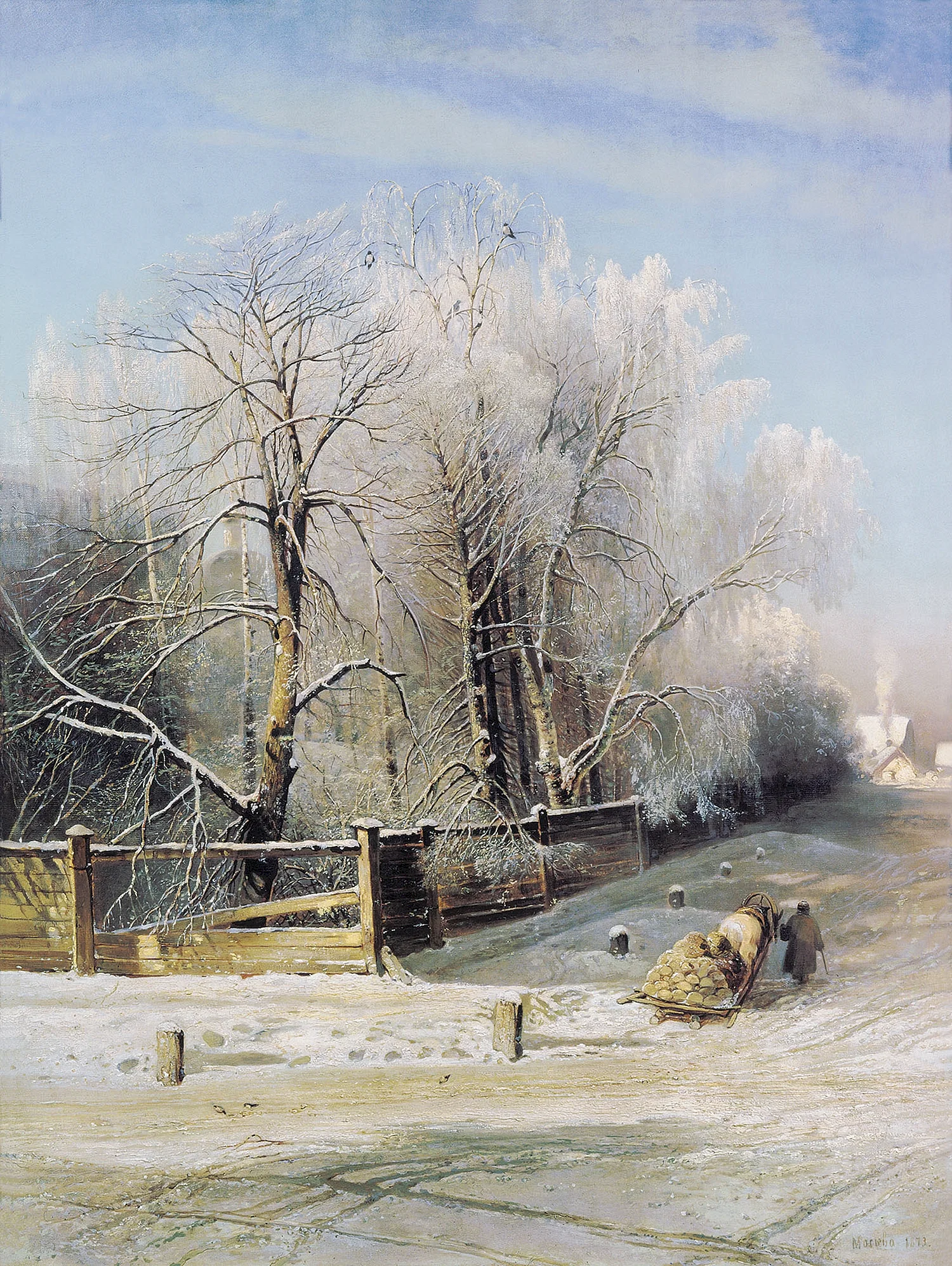 Алексей Кондратьевич Саврасов зимний пейзаж