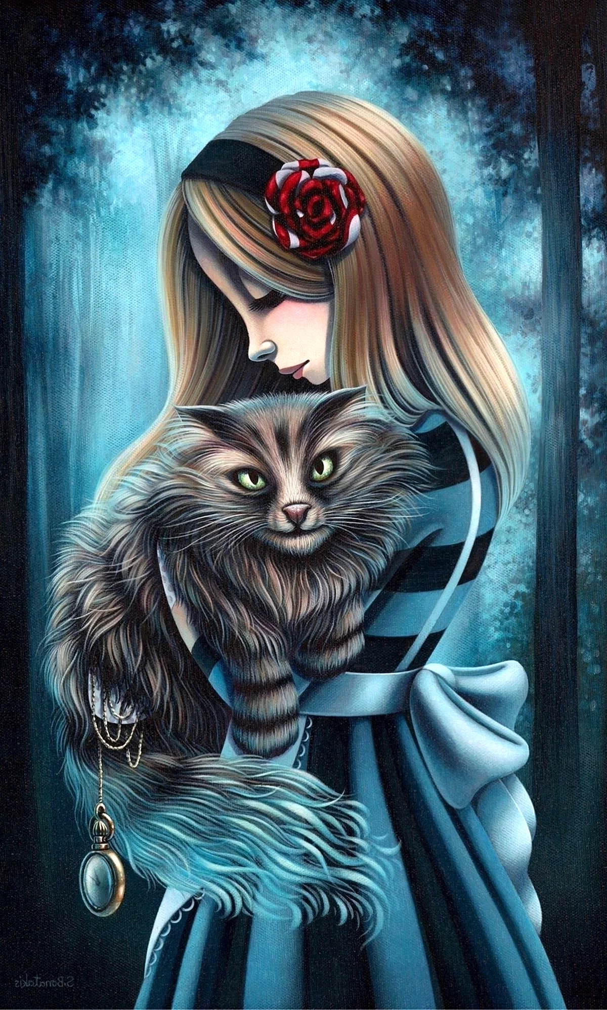 Алиса и кот Чешир в стране чудес