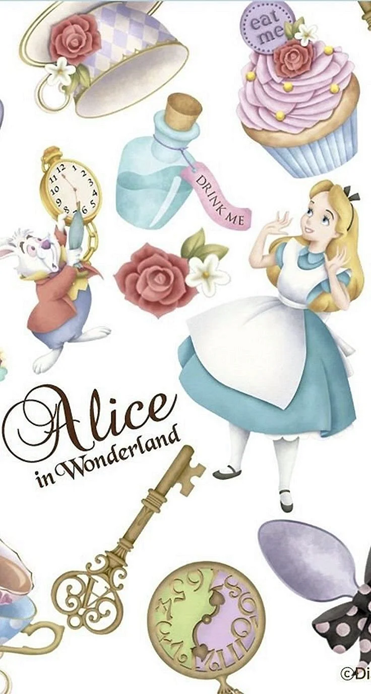 Алиса в стране чудес сахарная печать