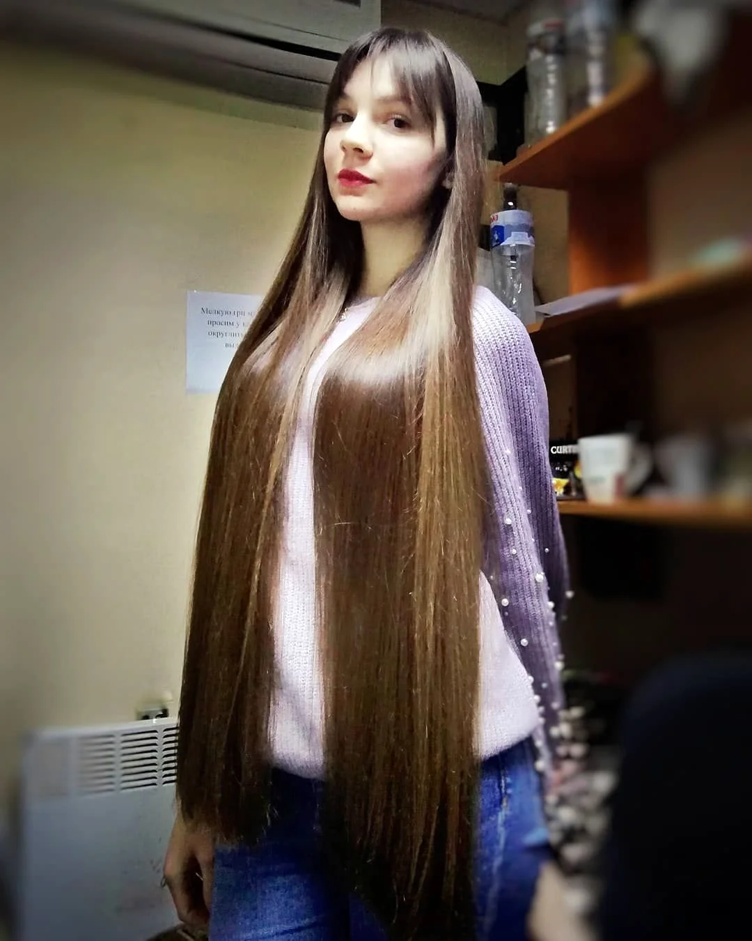 Алла Перькова длинные волосы