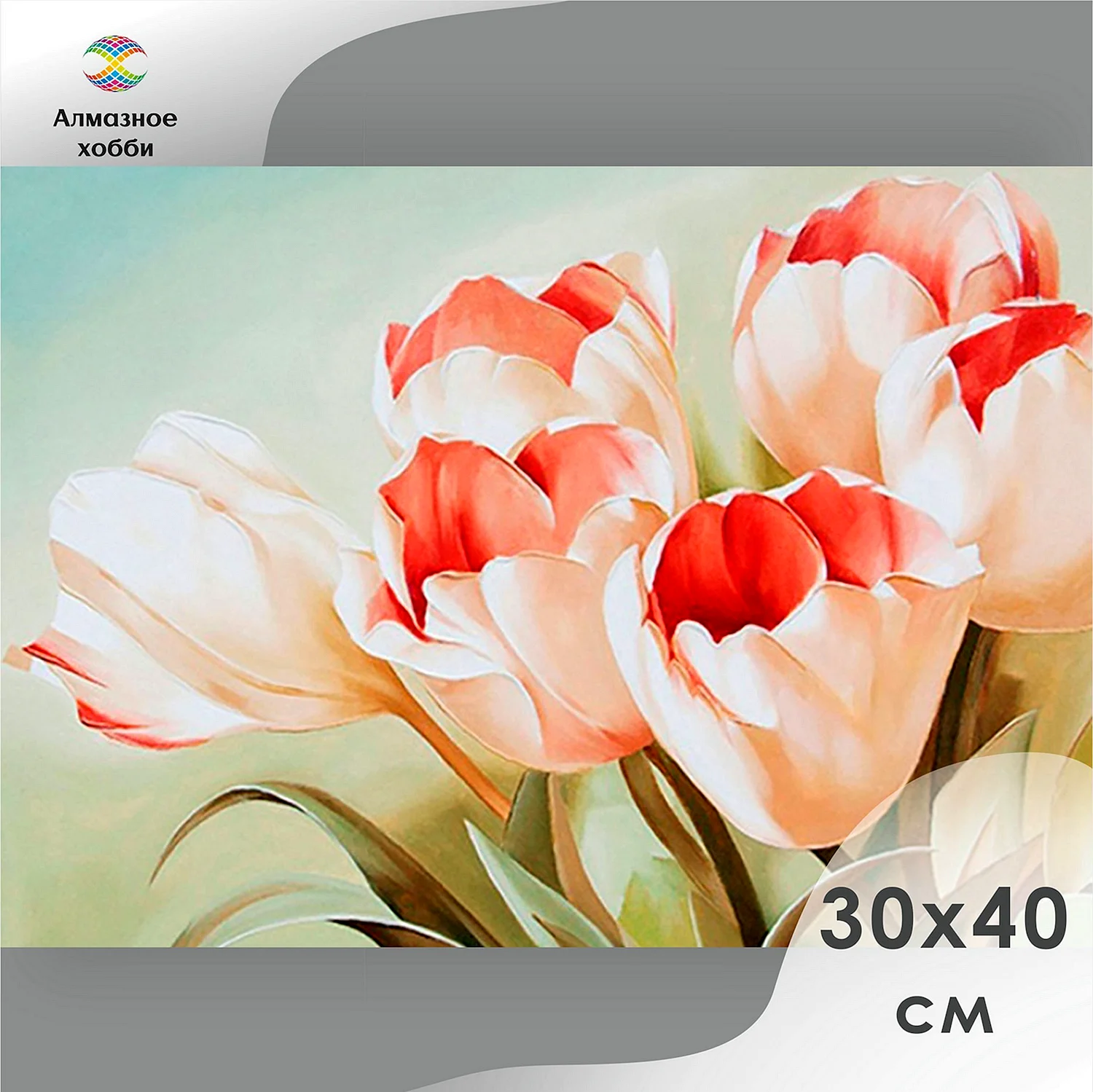 Алмазная мозаика 30х40 цветы