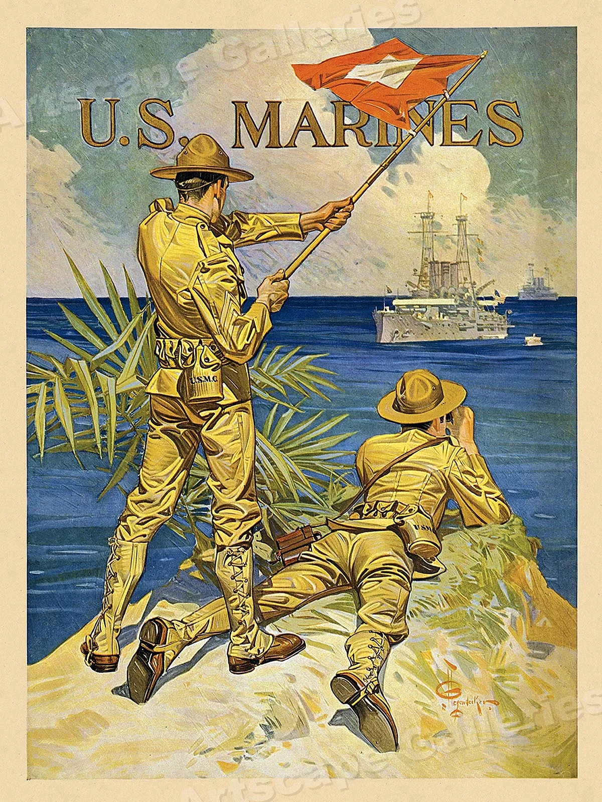 Американские военные постеры