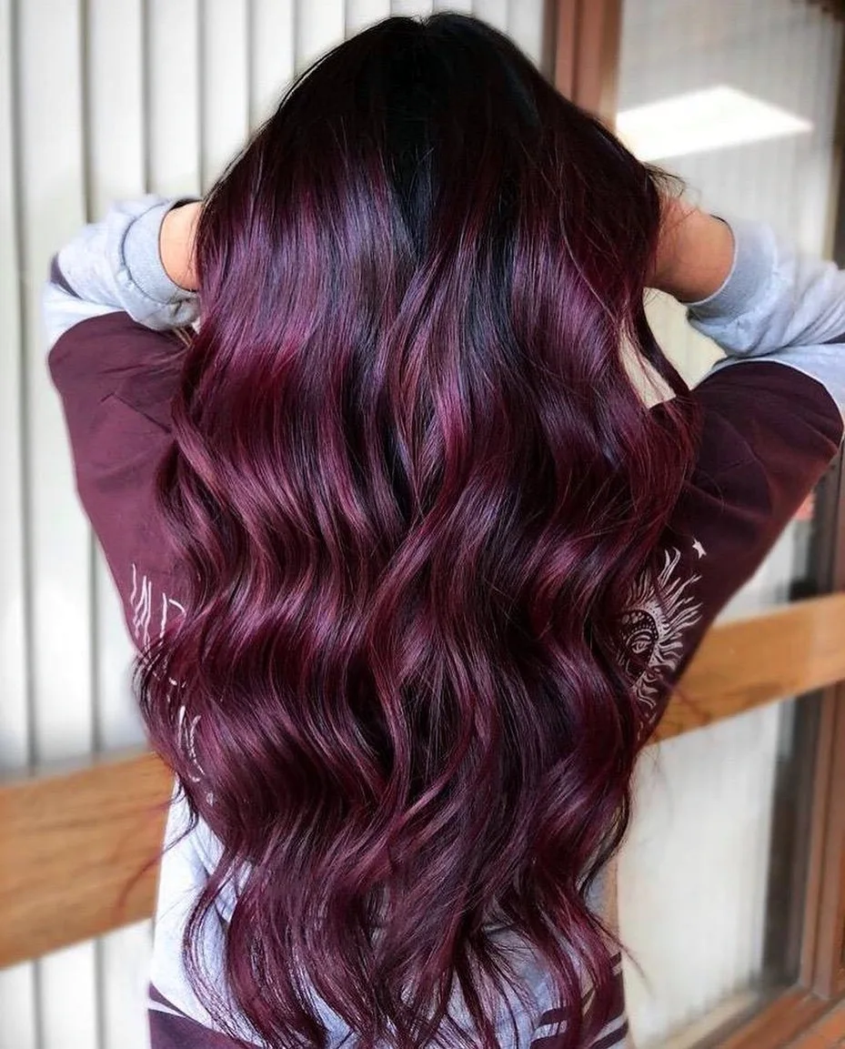 Бургундский цвет волос
