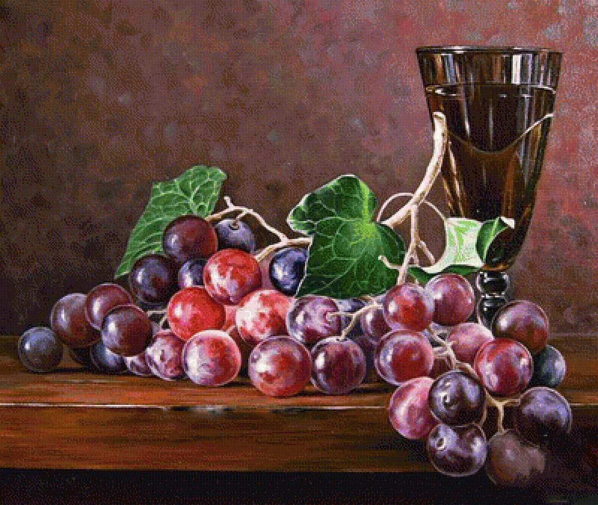 Андрияки натюрморт с виноградом