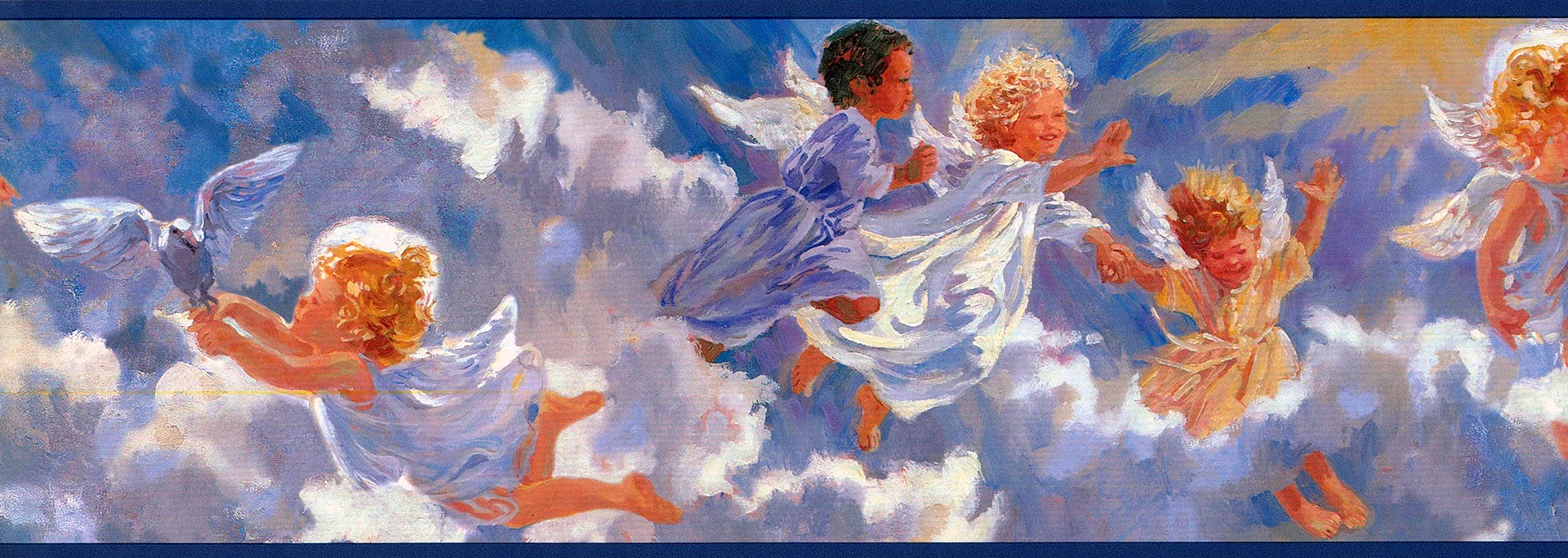 Ангелы в облаках живопись