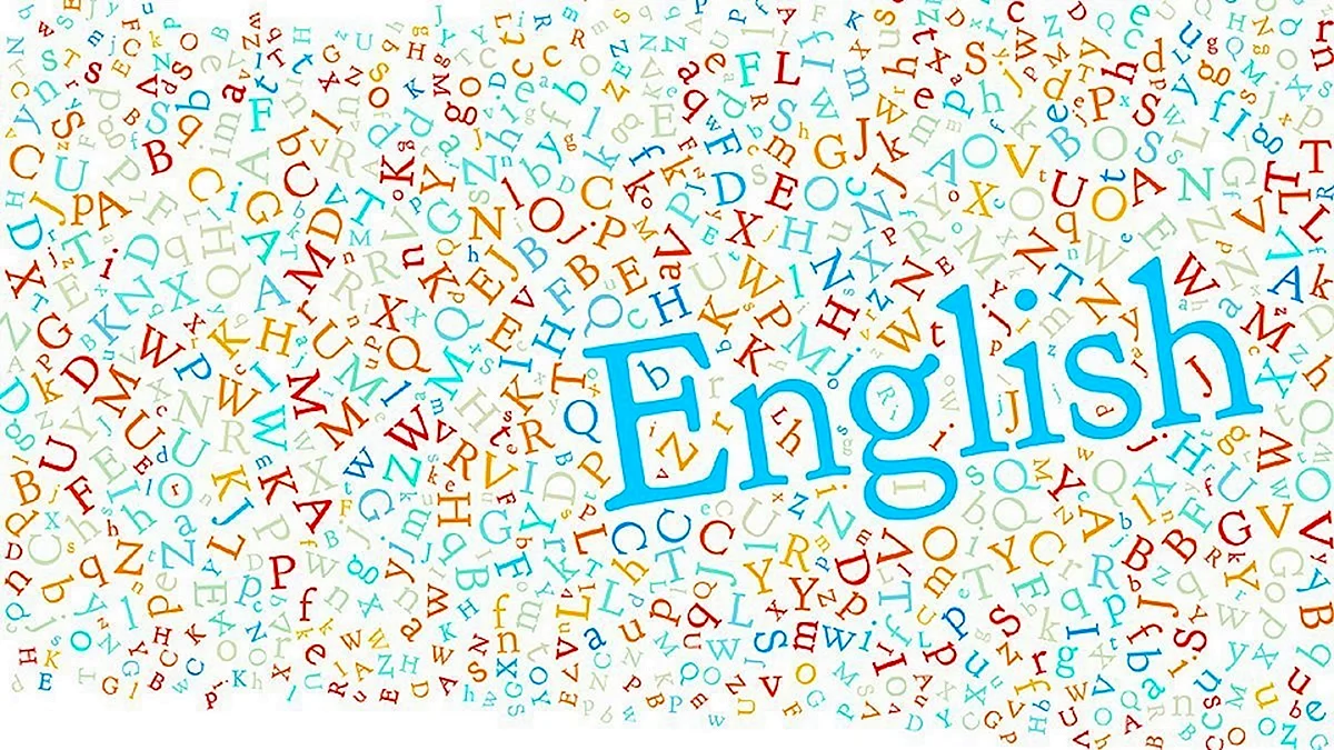 Английские буквы фоновая