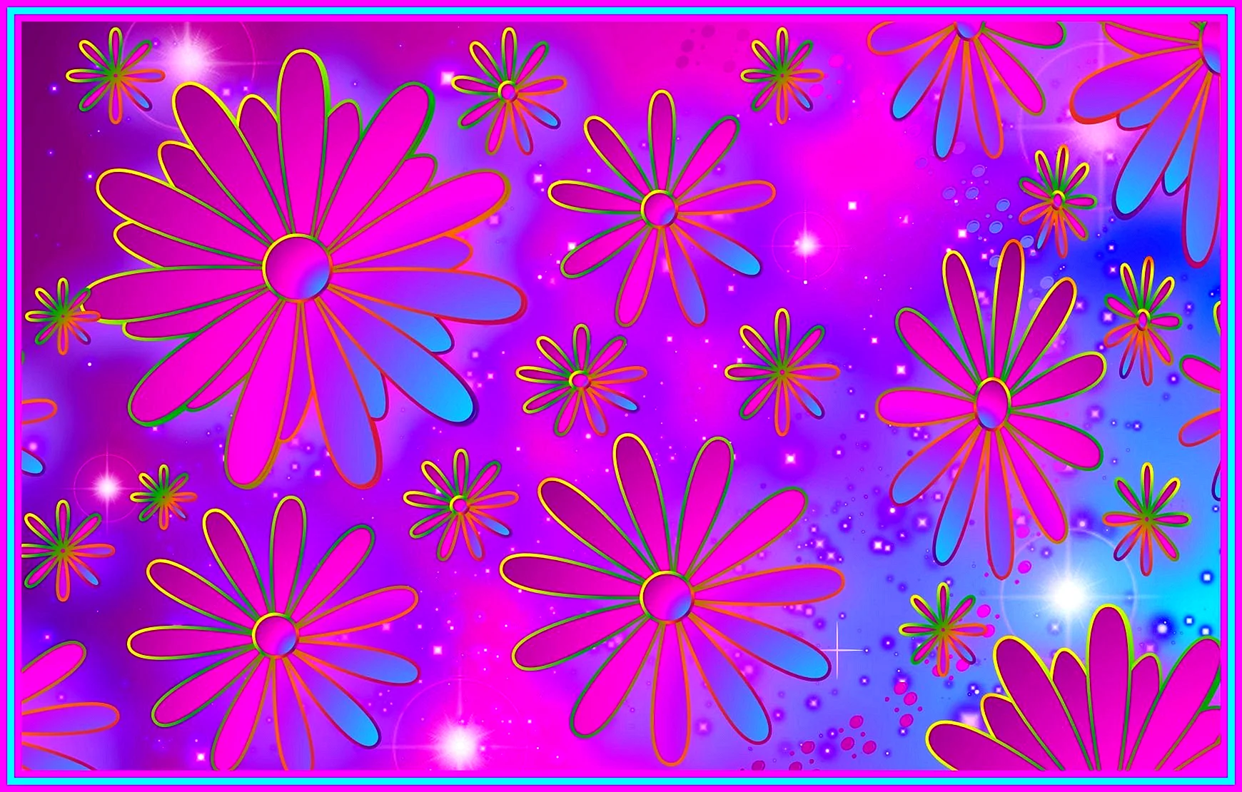 Анимационные фоны с цветами
