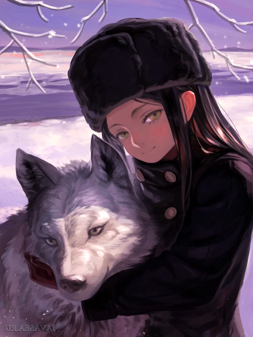 Аниме девочка волк