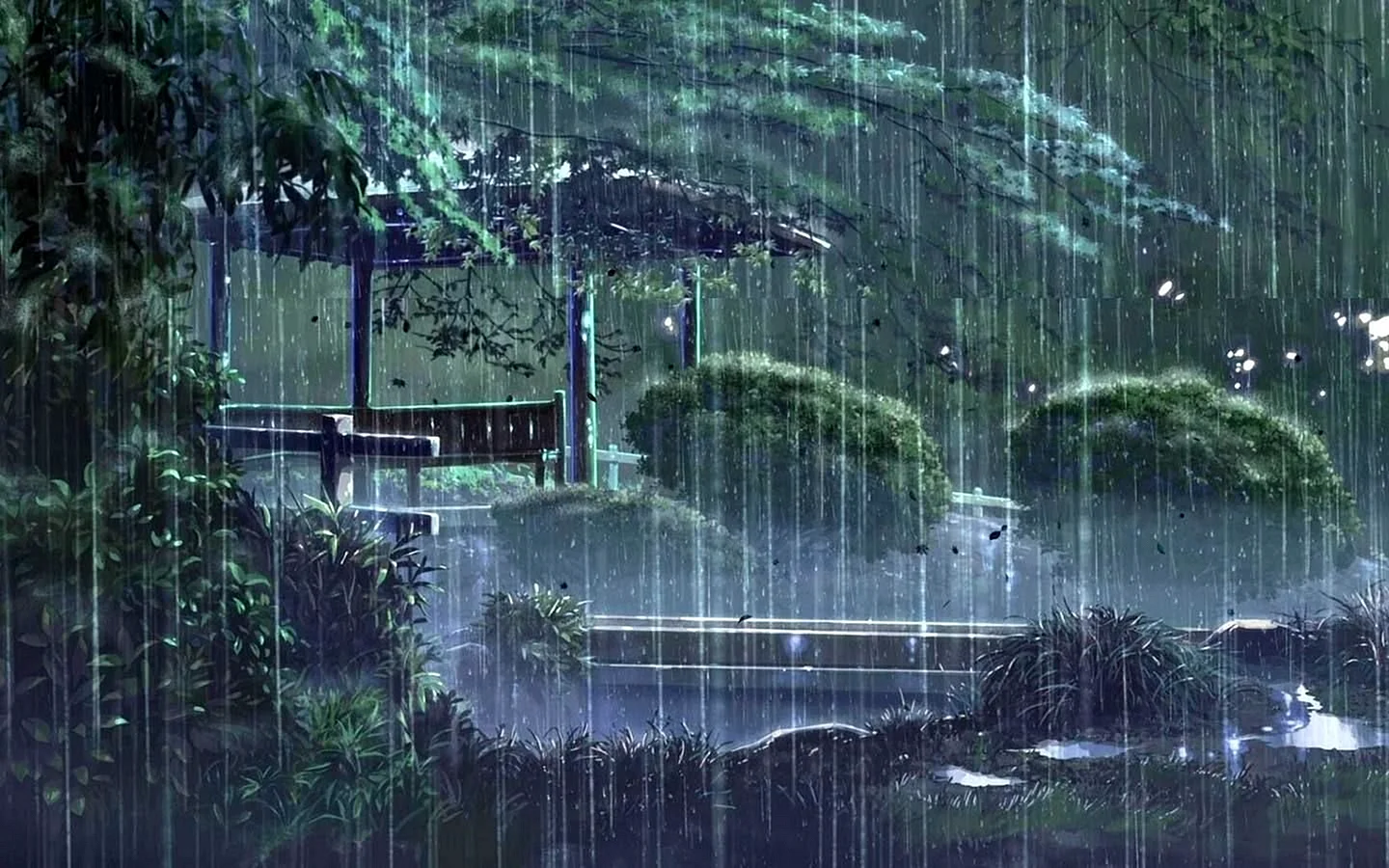 Makoto Shinkai сад изящных слов. Azalia дождь темнота