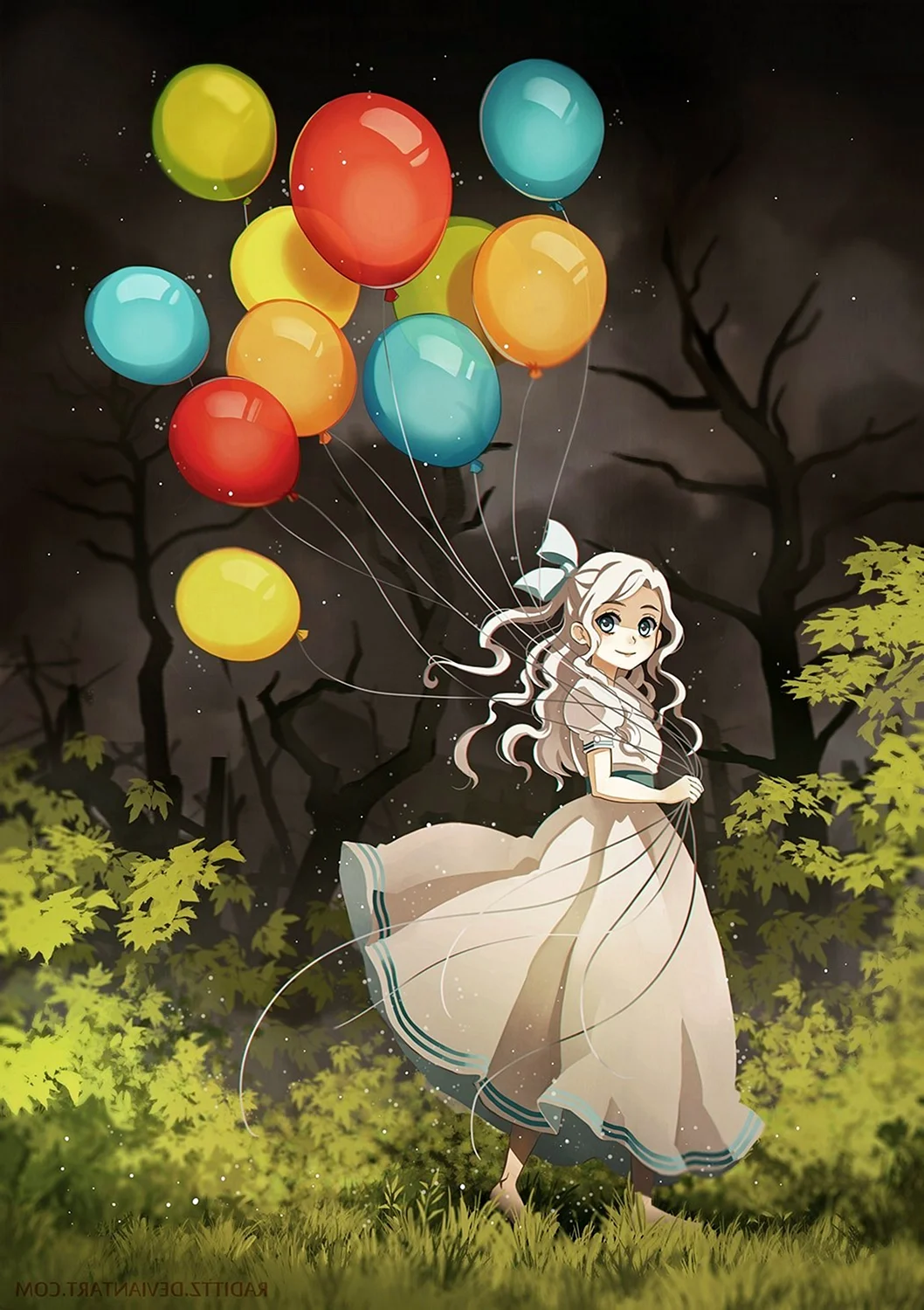 Аниме с воздушными шарами