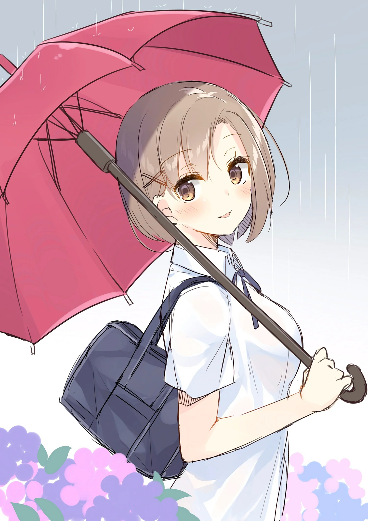 Аниме зонтик