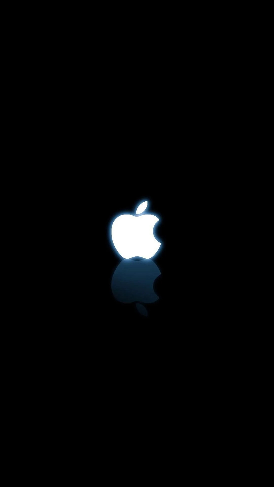 Apple на черном фоне