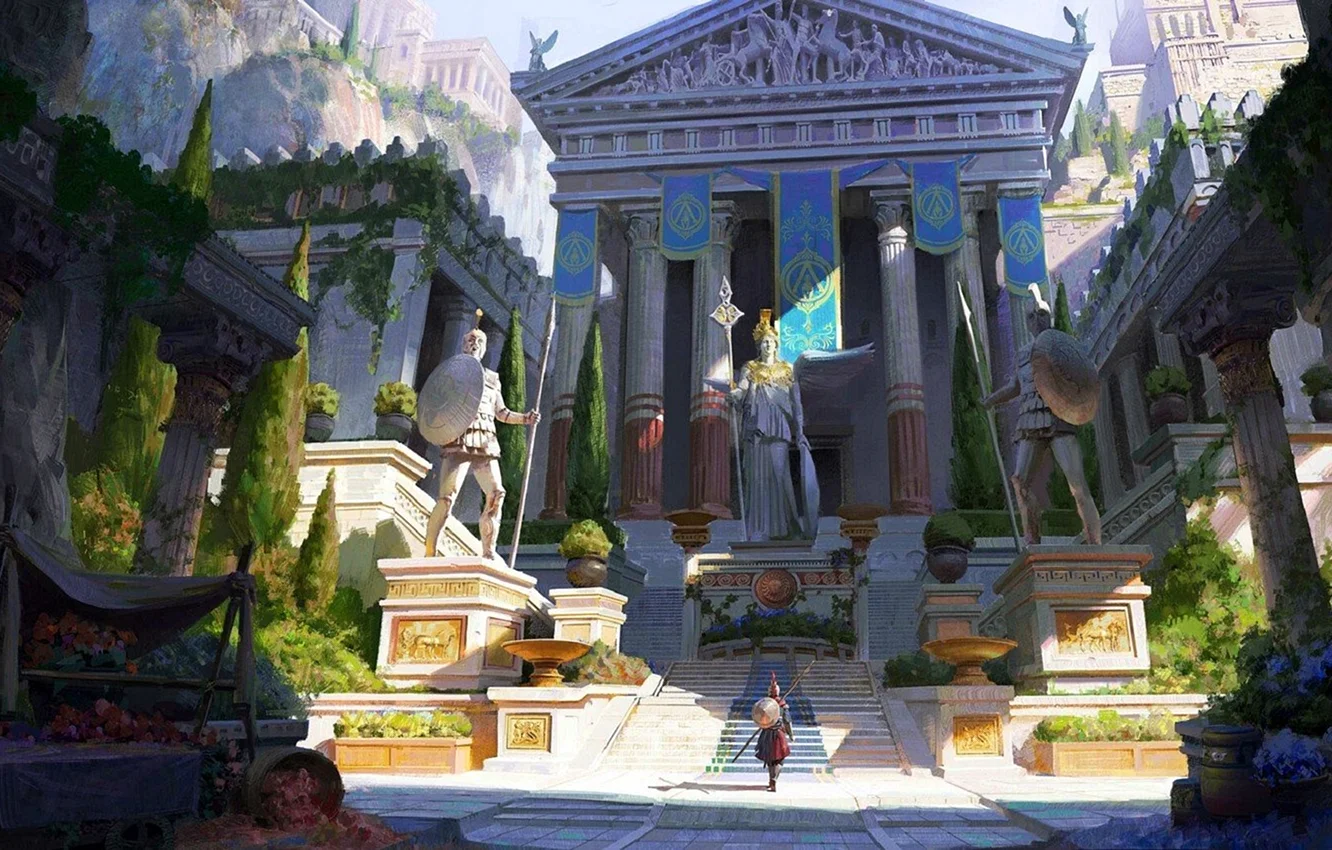 Assassin's Creed Odyssey Афины город