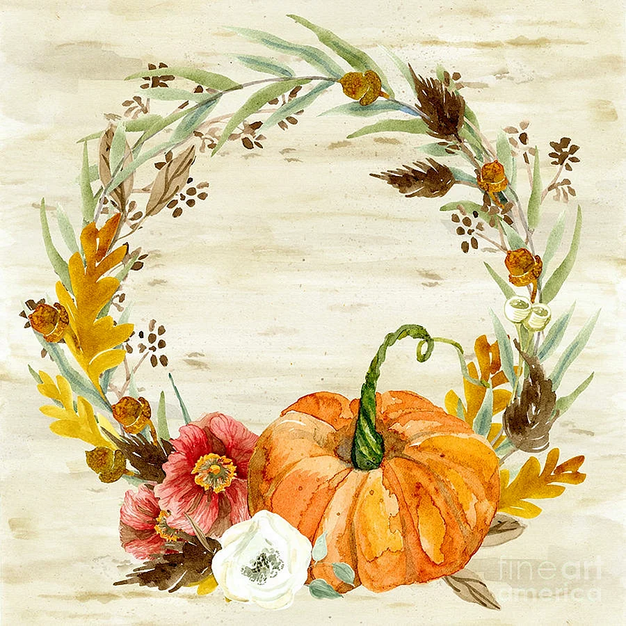 Autumn Harvest акварель