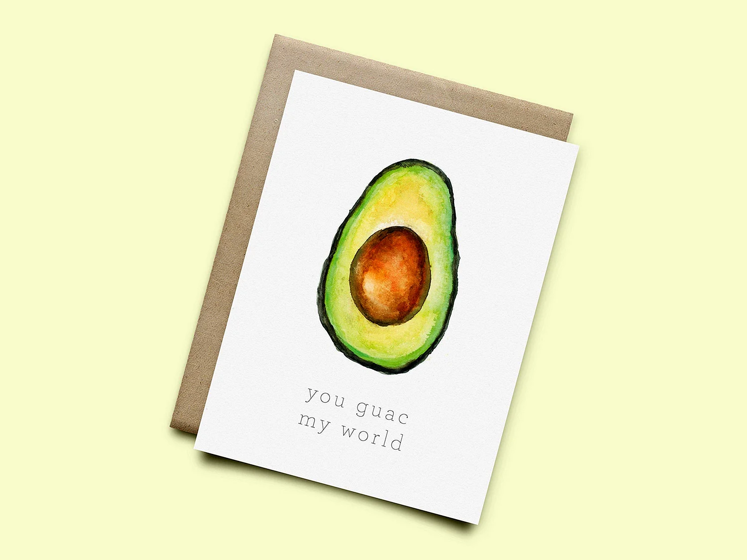 Авокадо открытка на др