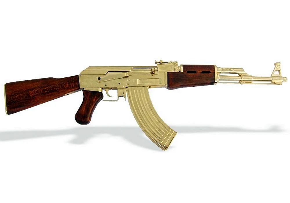 Автомат Калашникова АК-47 золотой