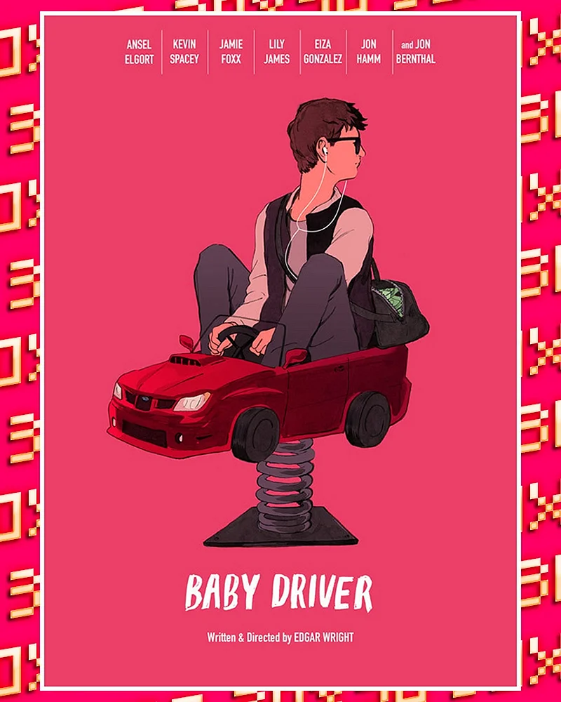Baby Driver плакат