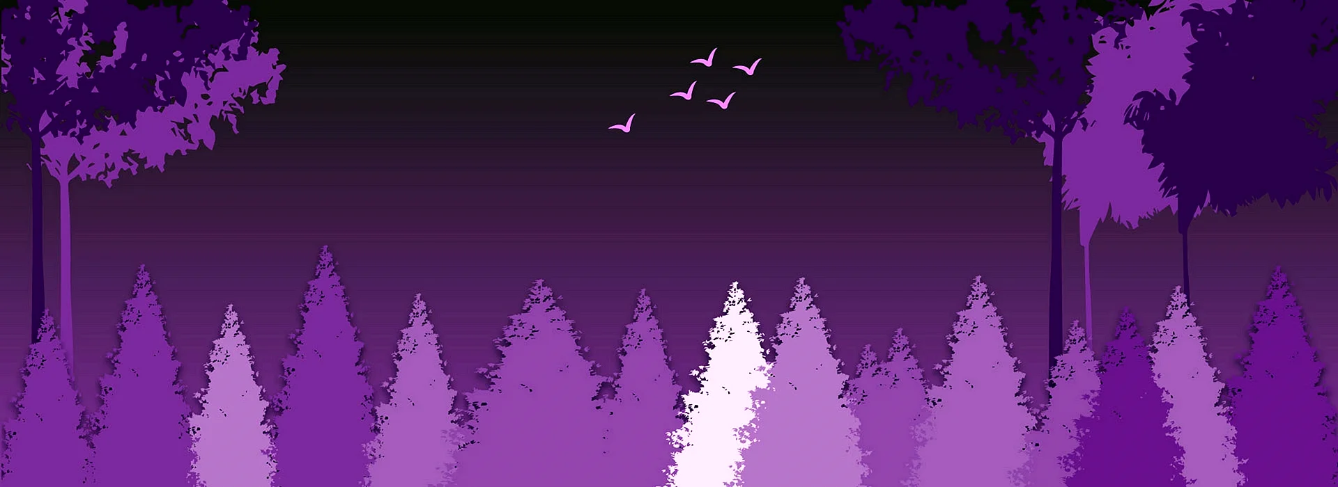Баннер для Твича фиолетовый