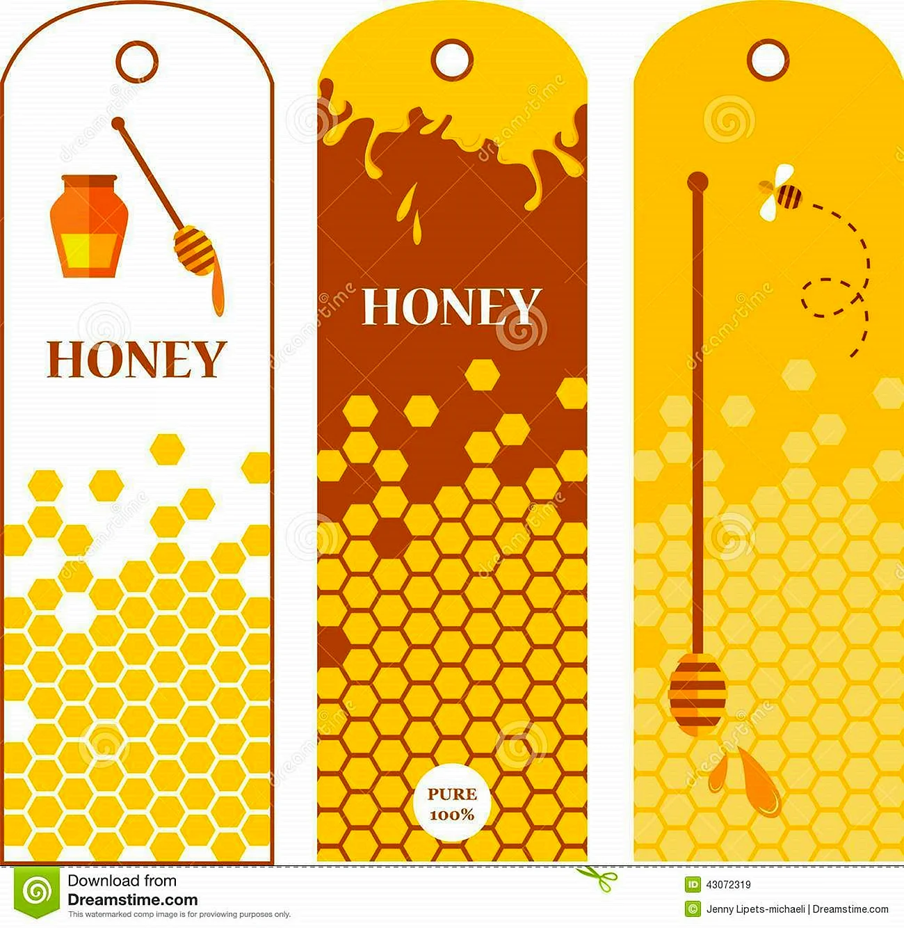 Баночка мёда с этикеткой