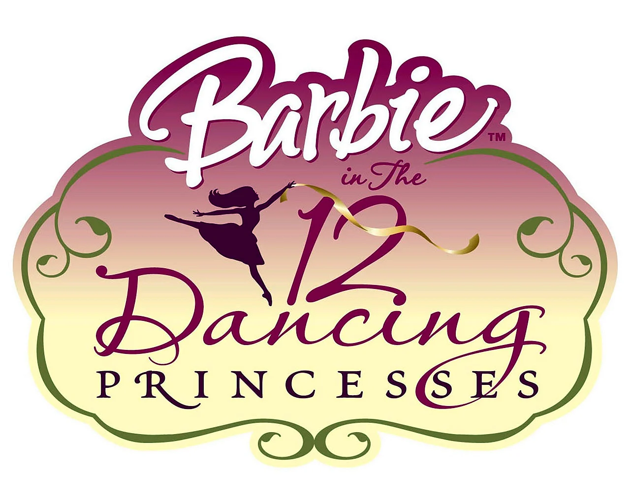 Барби 12 танцующих принцесс логотип