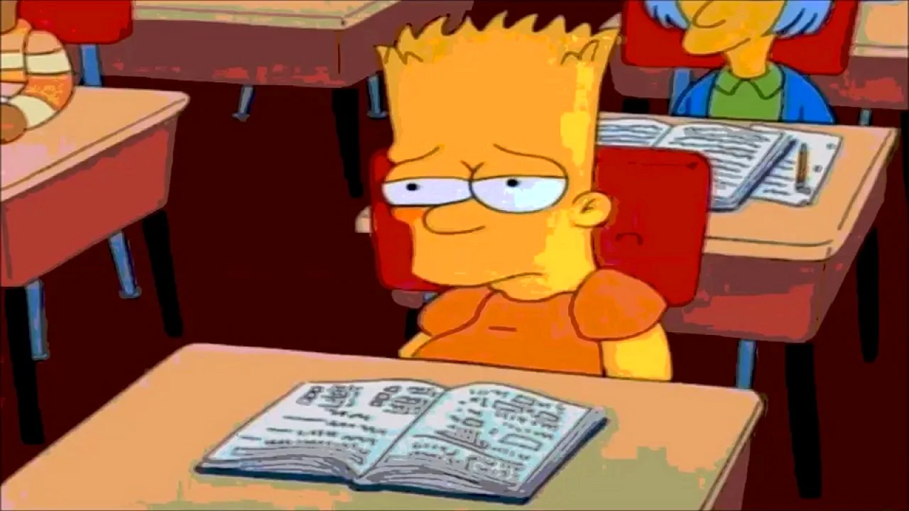 Барт симпсон в школе