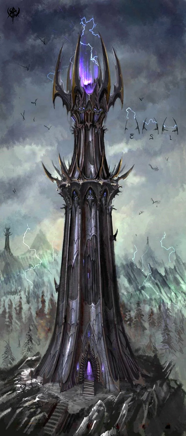 Башня темных эльфов из вархаммер