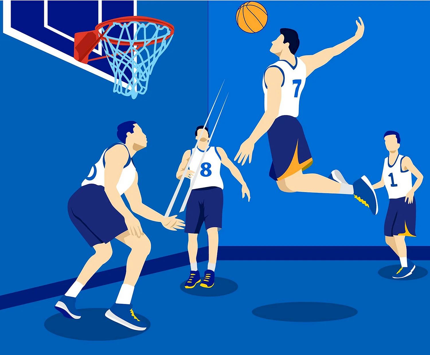 Баскетбол иллюстрации