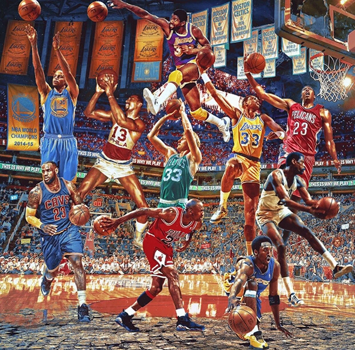 Баскетболисты легенды НБА