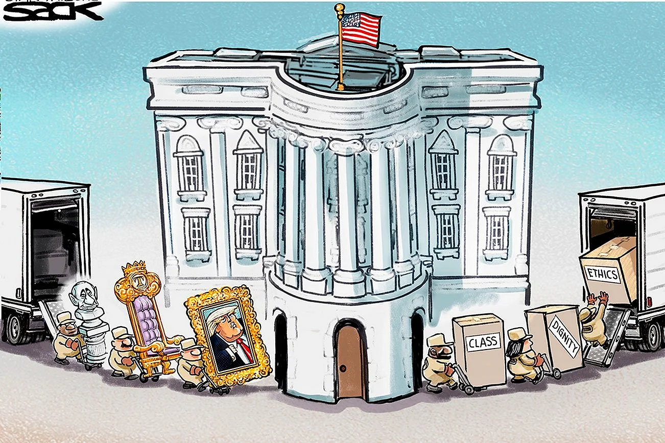 Белый дом карикатура
