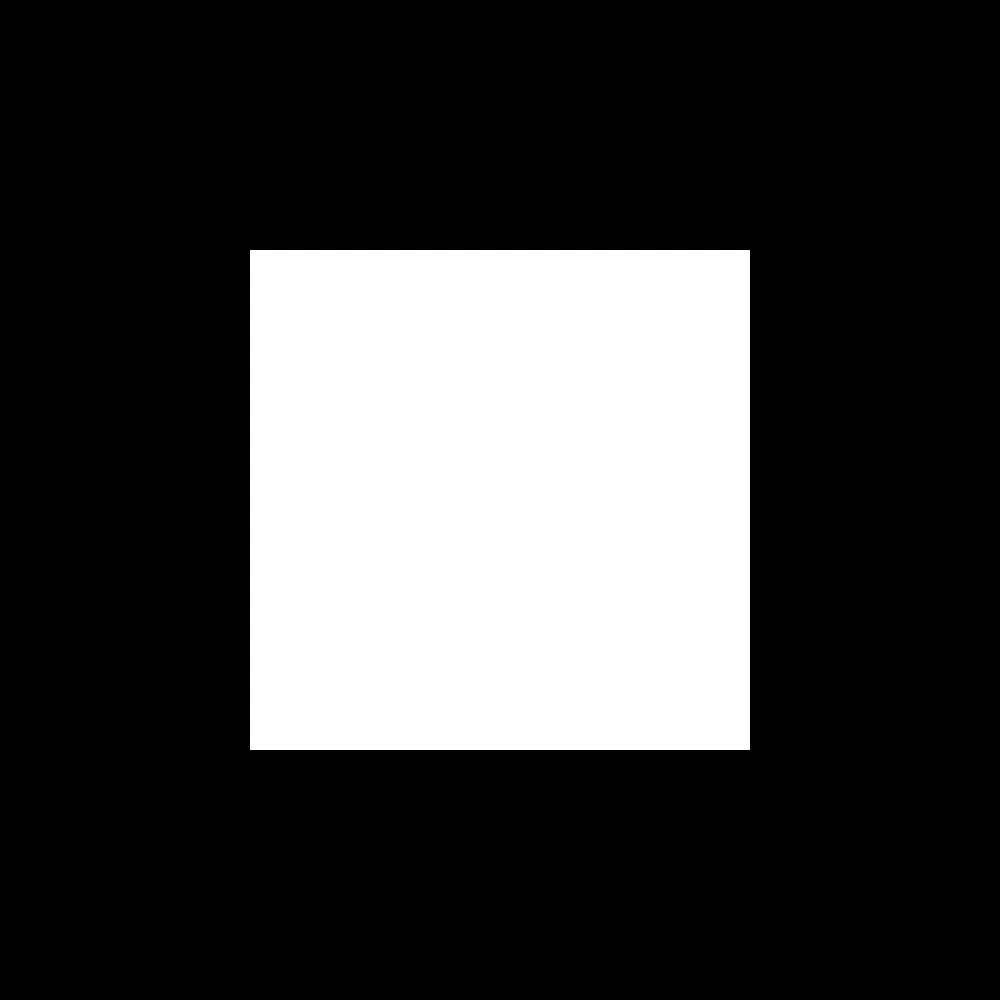Белый квадрат на черном фоне