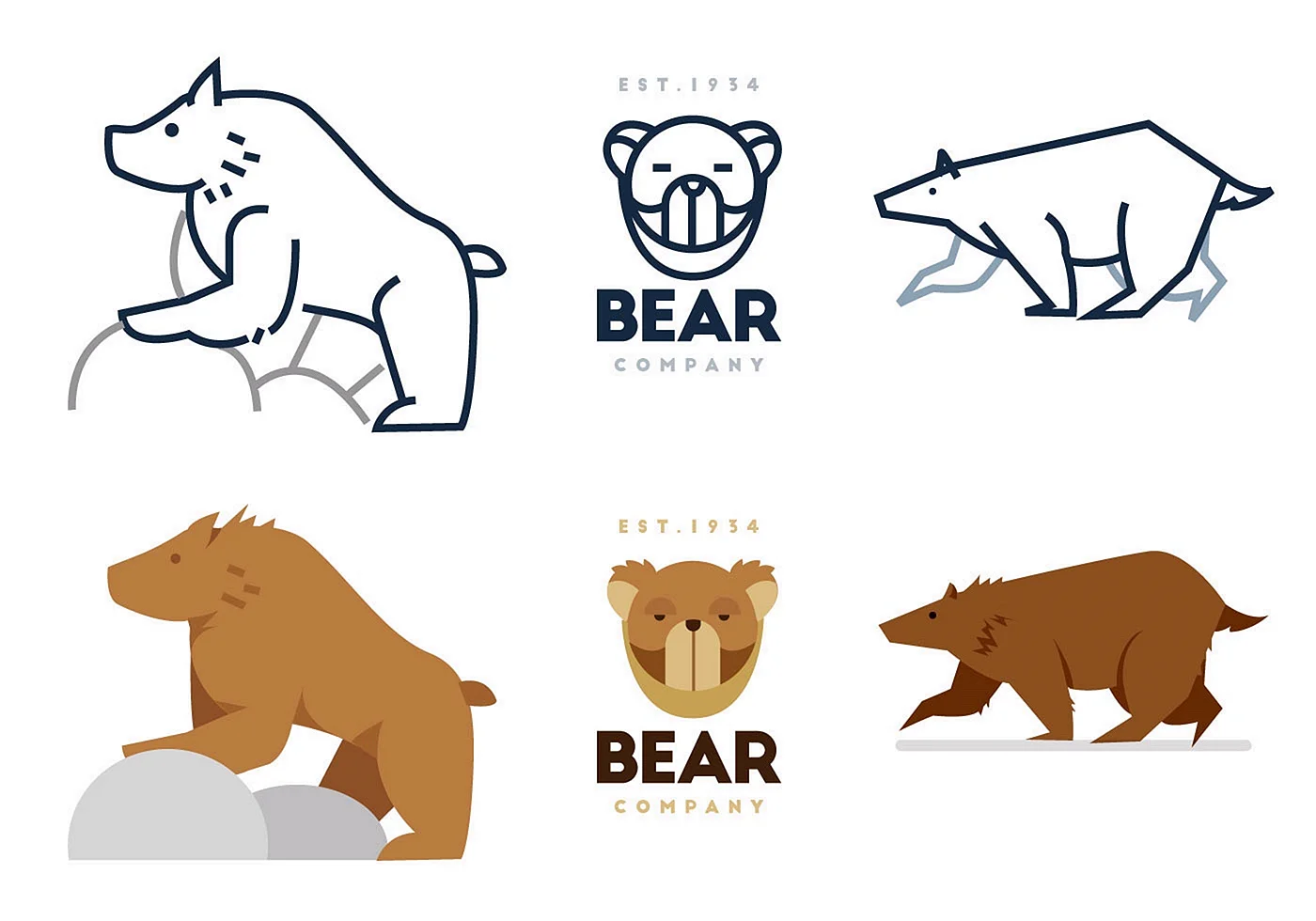 Белый медведь логотип