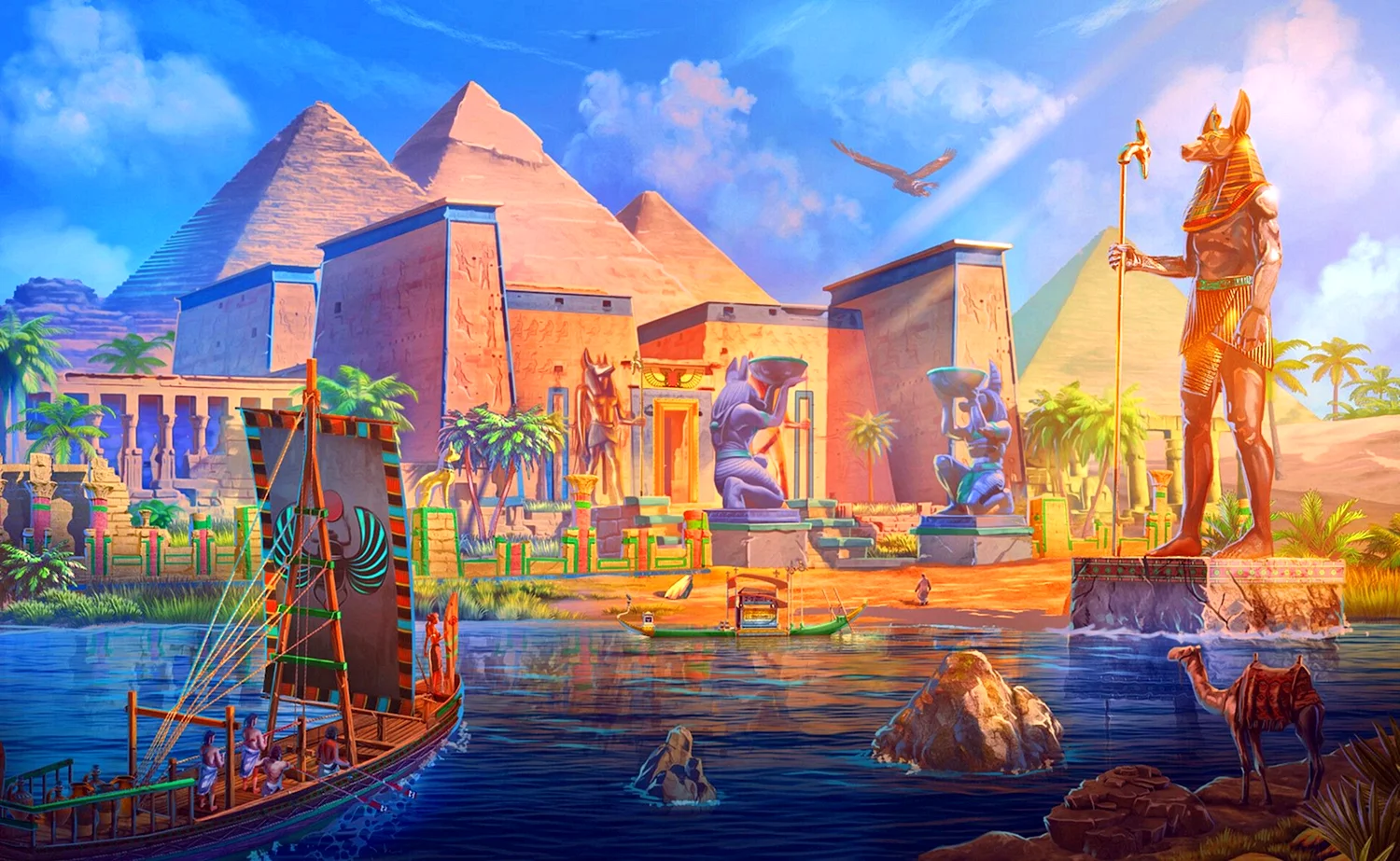 Бени Суэф пейзаж древний Египет